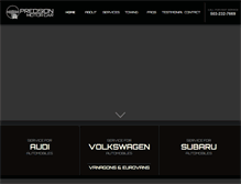 Tablet Screenshot of precisionmotorcar.com
